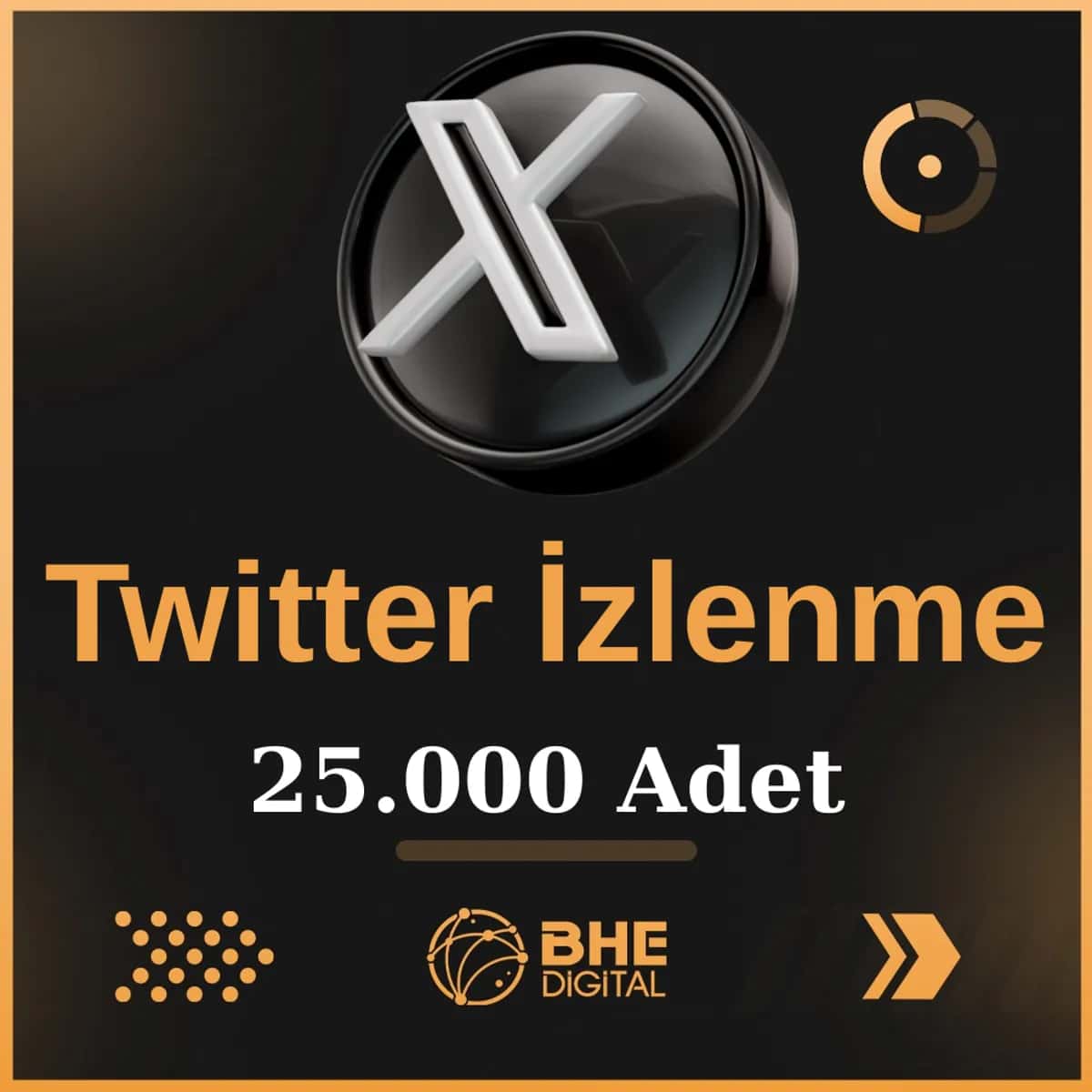 X (Twitter) 25.000 Adet Video İzlenme