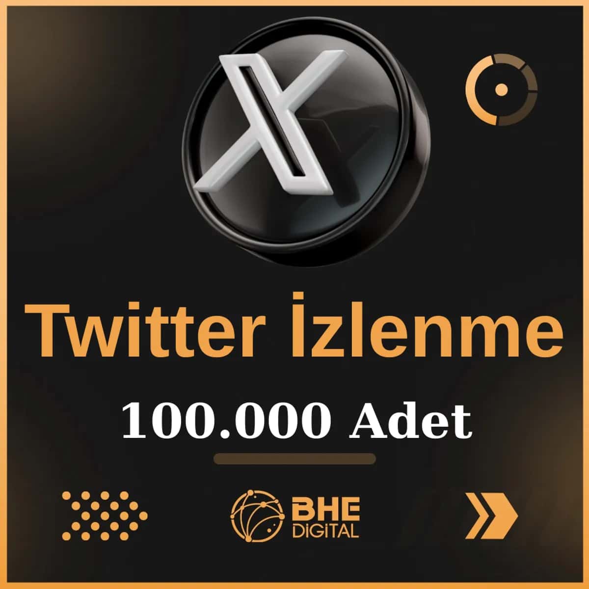 X (Twitter) 100.000 Adet Video İzlenme