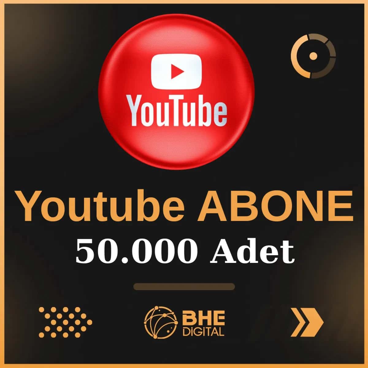 Youtube 50.000 Adet Kaliteli Abone