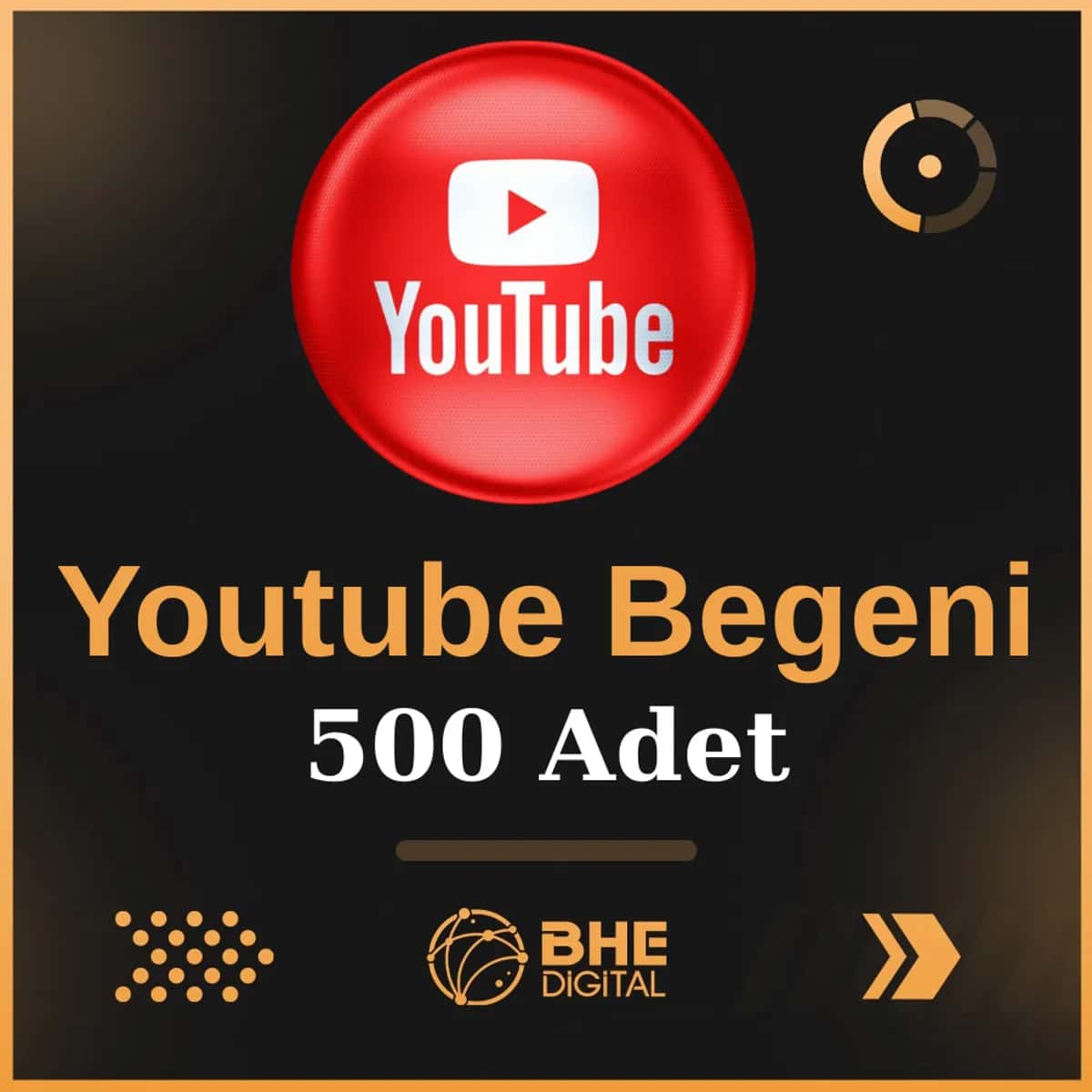 Youtube 500 Adet Kaliteli Beğeni