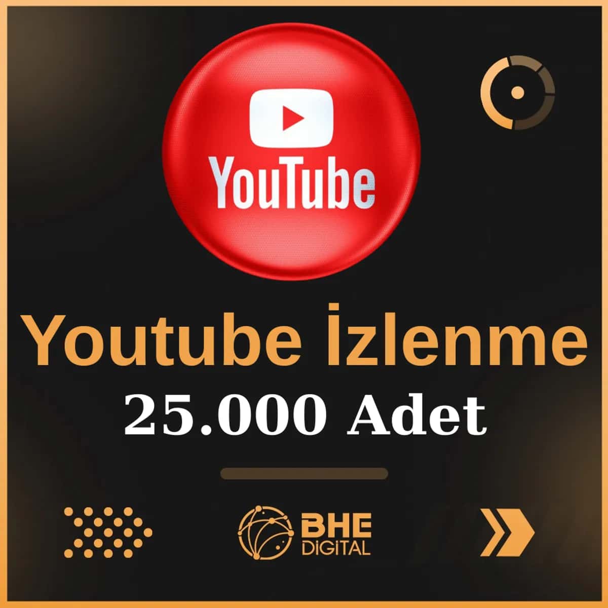 Youtube 25.000 Adet Video İzlenme