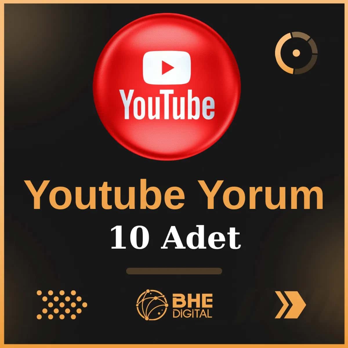Youtube 10 Adet Kaliteli  Yorum