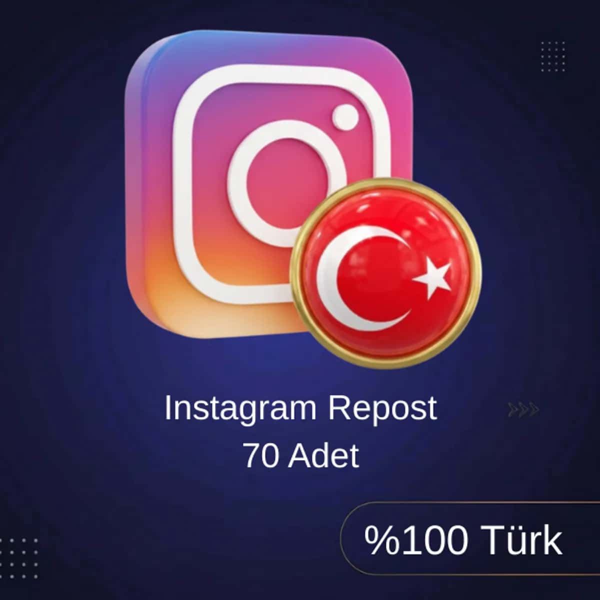 🇹🇷 %100 Türk Instagram 70 Repost İle Gerçek Etkileşim Paketi (TR)