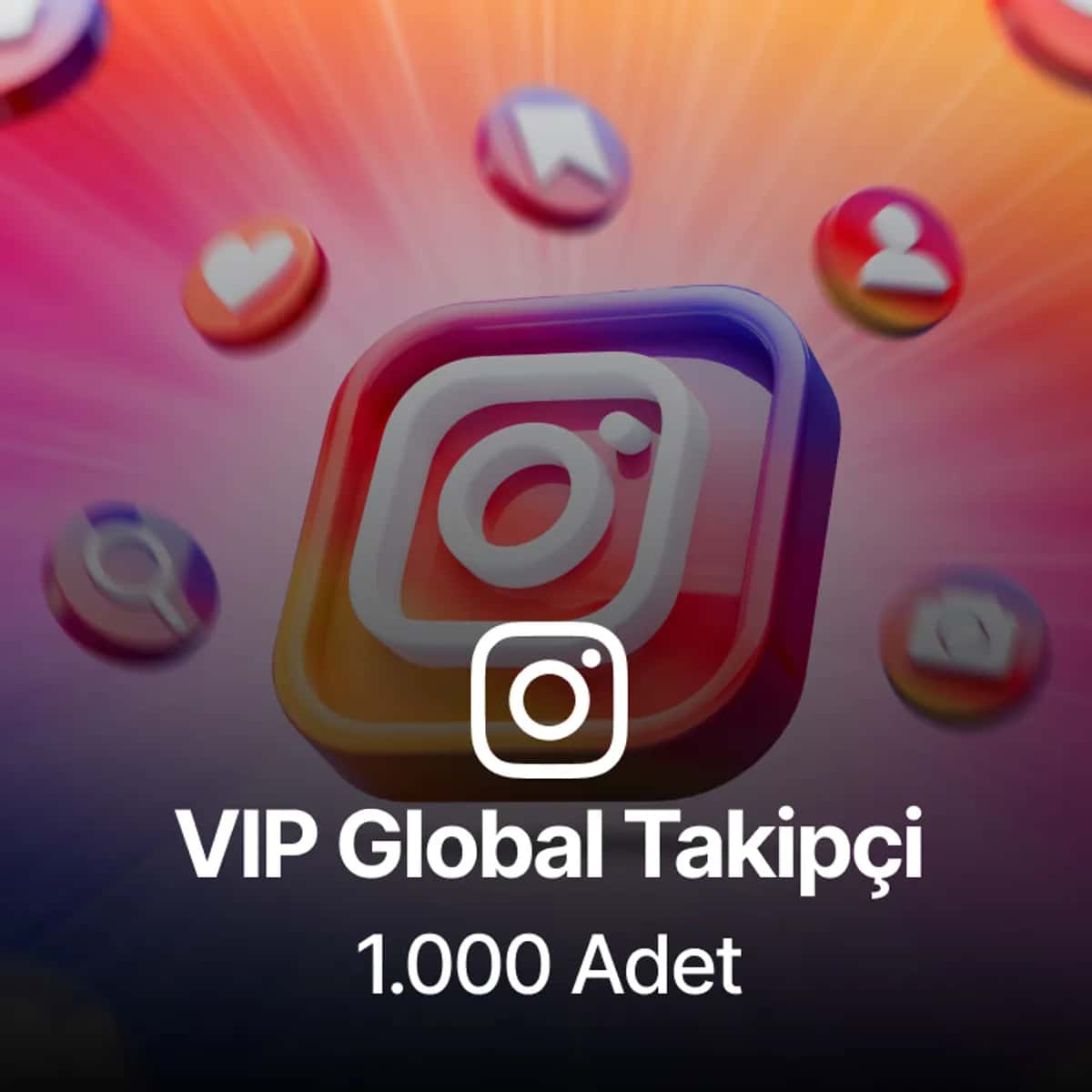 Instagram 1.000 Global Takipçi - VIP