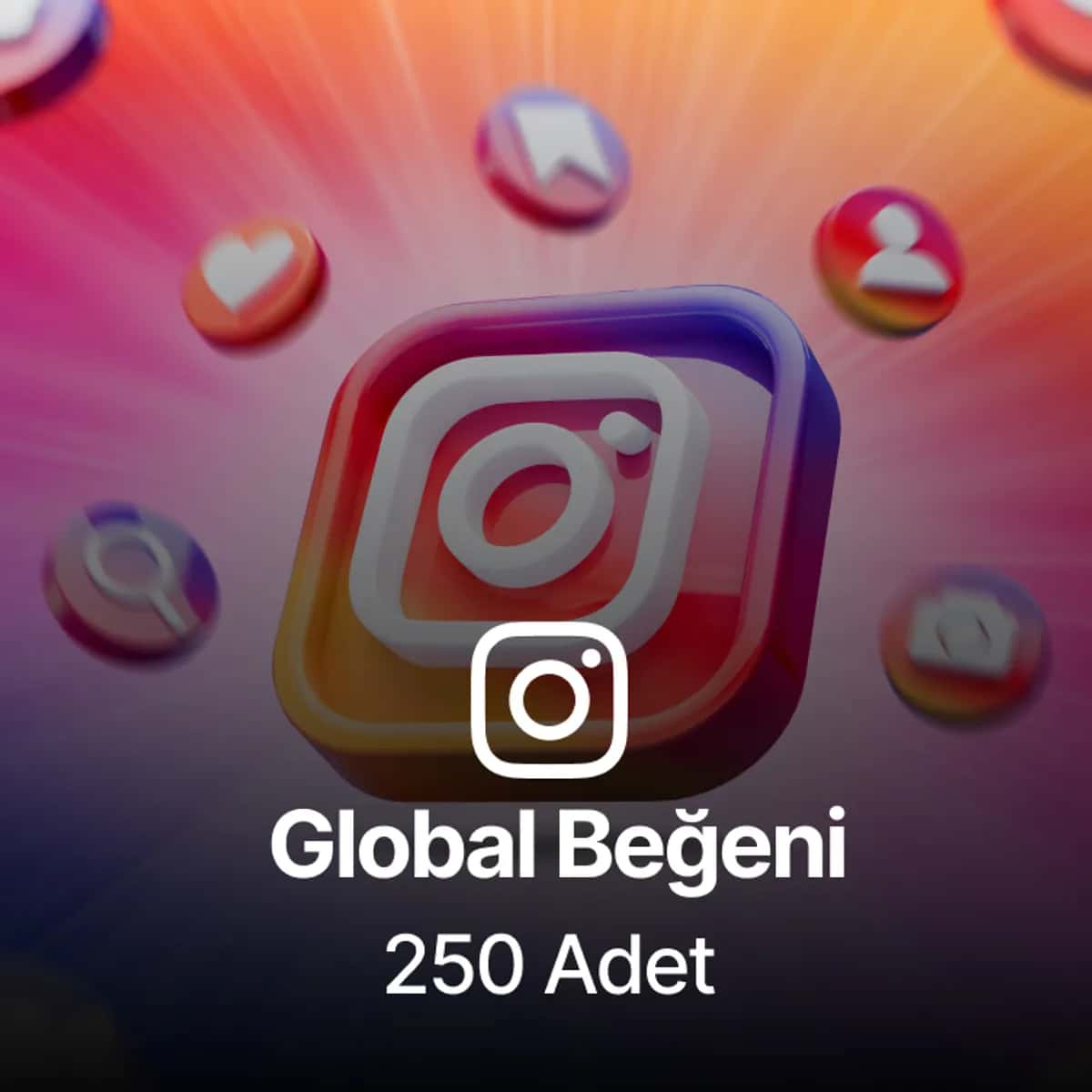 Instagram 250 Global Gerçek Beğeni - Keşfet Etkili