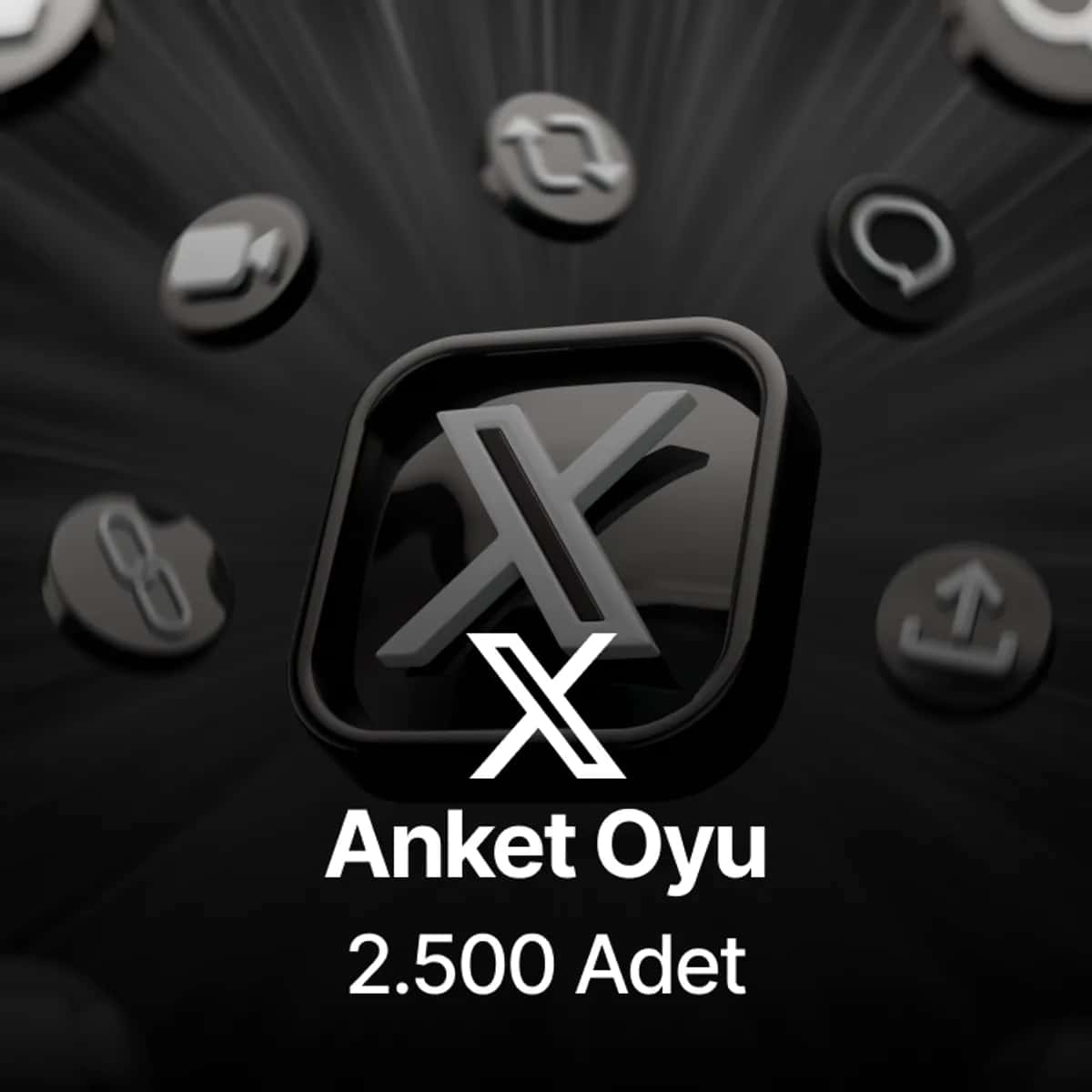 Twitter (X) 2.500 Global Anket Oyu 